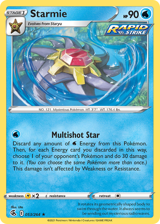 Starmie - Fusion Strike 053/264  (Foil) - Near Mint - Ungraded