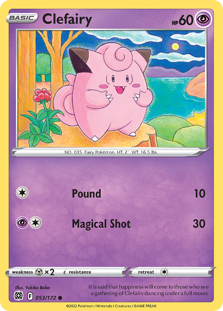 Clefairy - Brilliant Stars 053/172 - Near Mint