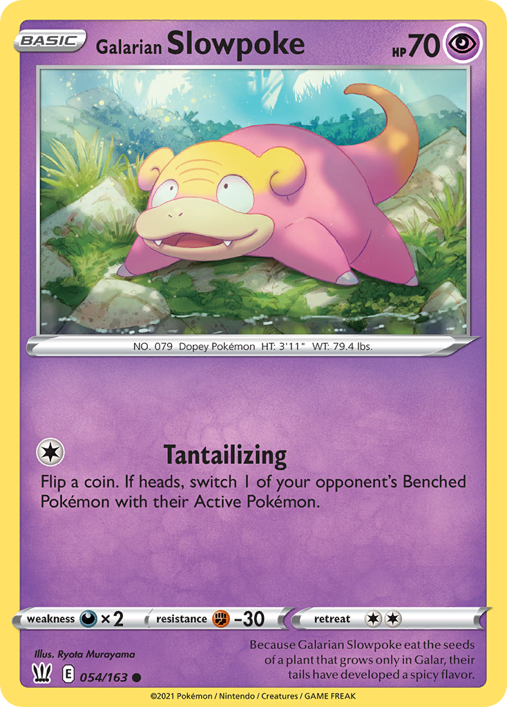 Galarian Slowpoke - Battle Styles 054/163 - Near Mint