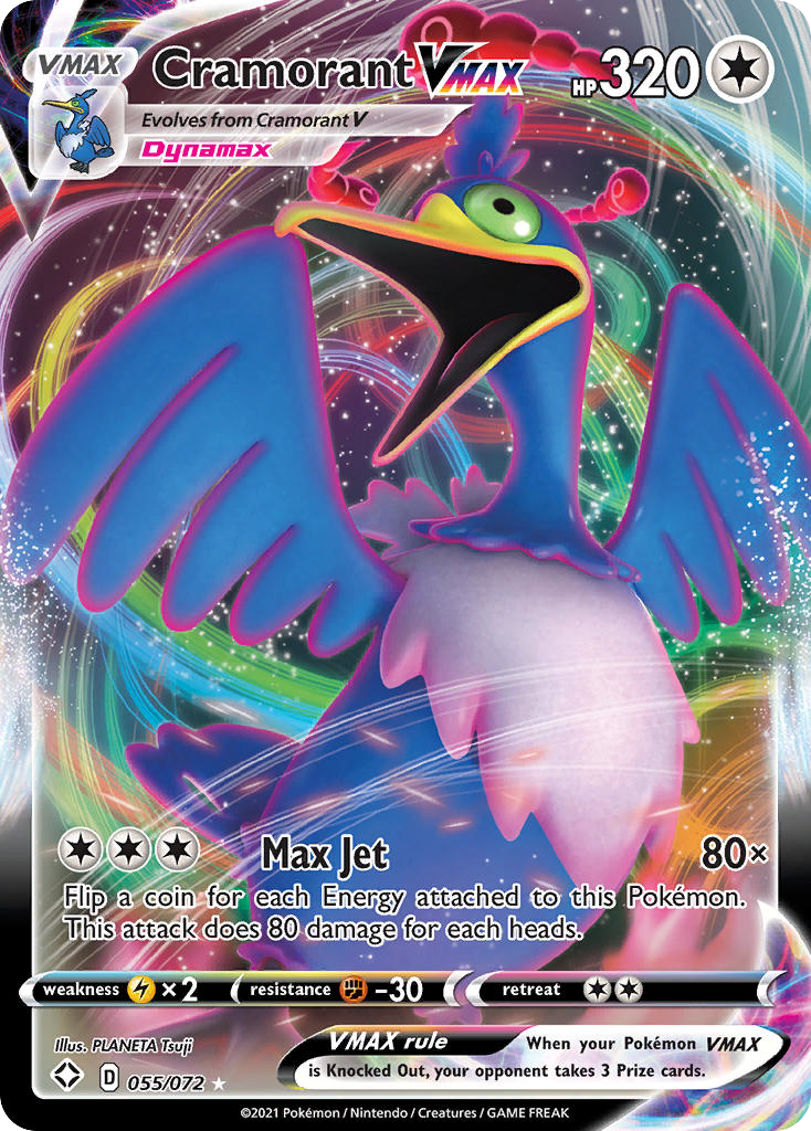 Cramorant VMAX - Shining Fates 055/072 (Foil) - Near Mint