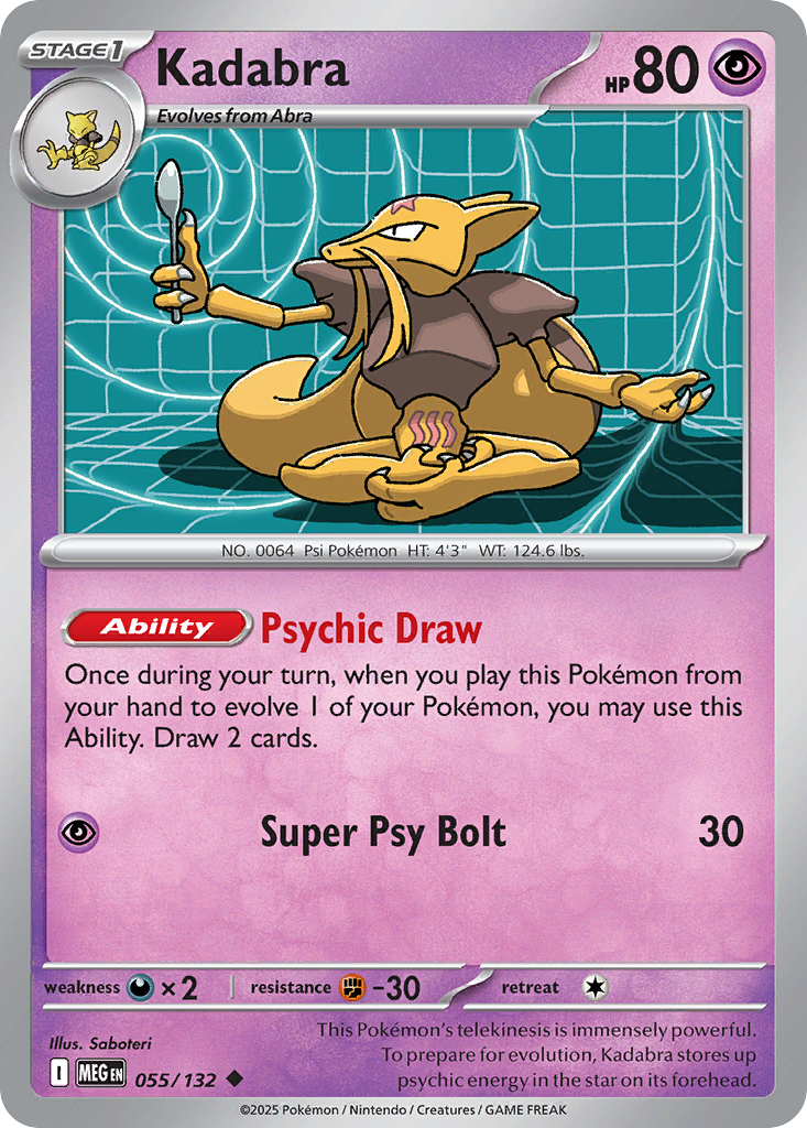 Kadabra - Mega Evolution 055/132 - Near Mint