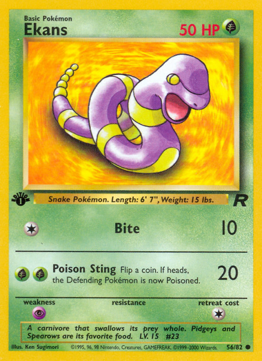 Ekans - Team Rocket 56 - Moderately Played