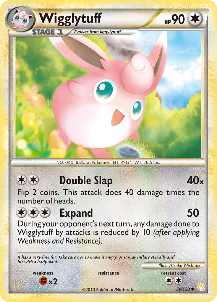 Wigglytuff - HeartGold SoulSilver 56 - Moderately Played