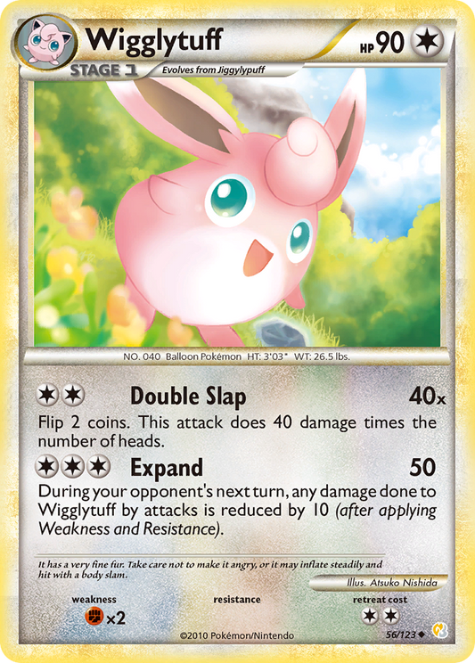 Wigglytuff - HeartGold SoulSilver 56 - Moderately Played