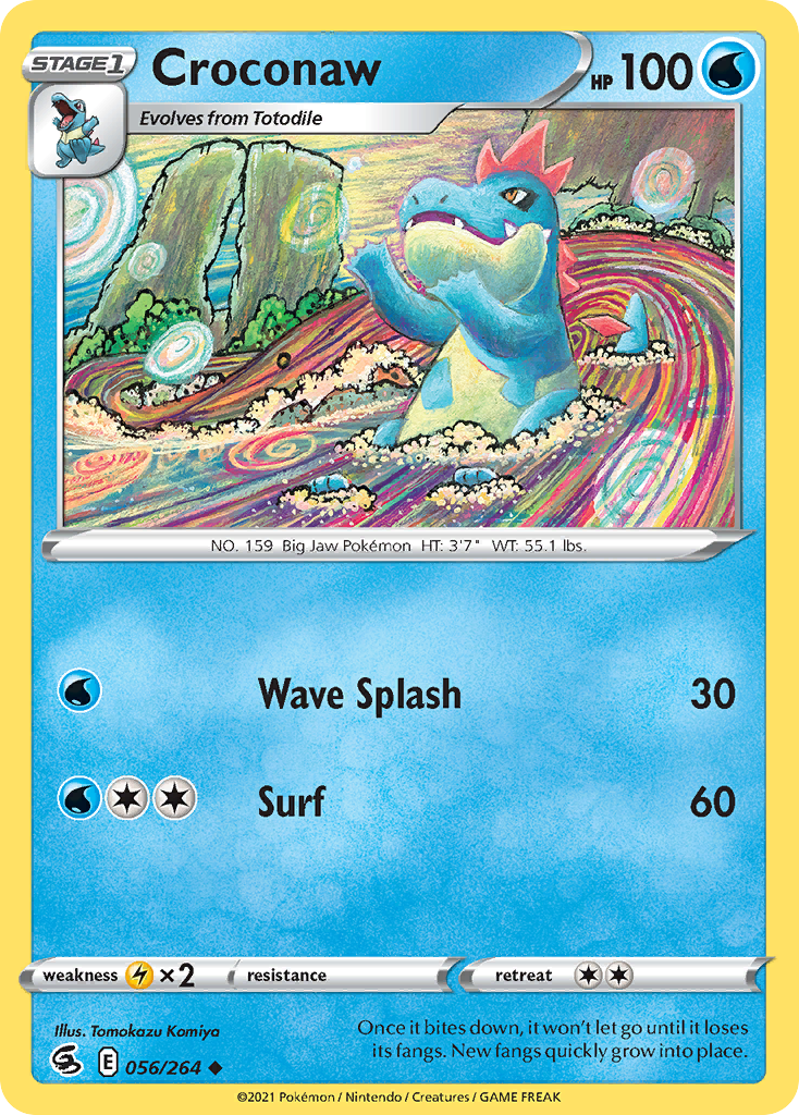 Croconaw - Fusion Strike 056/264 - Near Mint