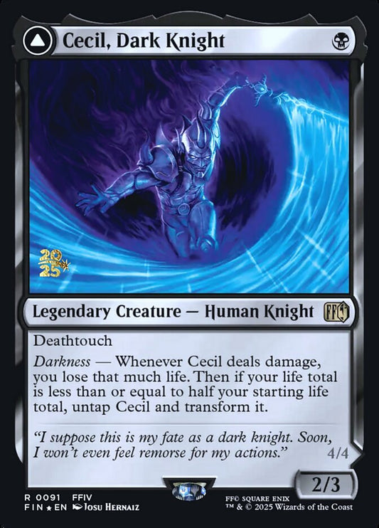 Cecil, Dark Knight // Cecil, Redeemed Paladin - PFIN 91s  (Foil)