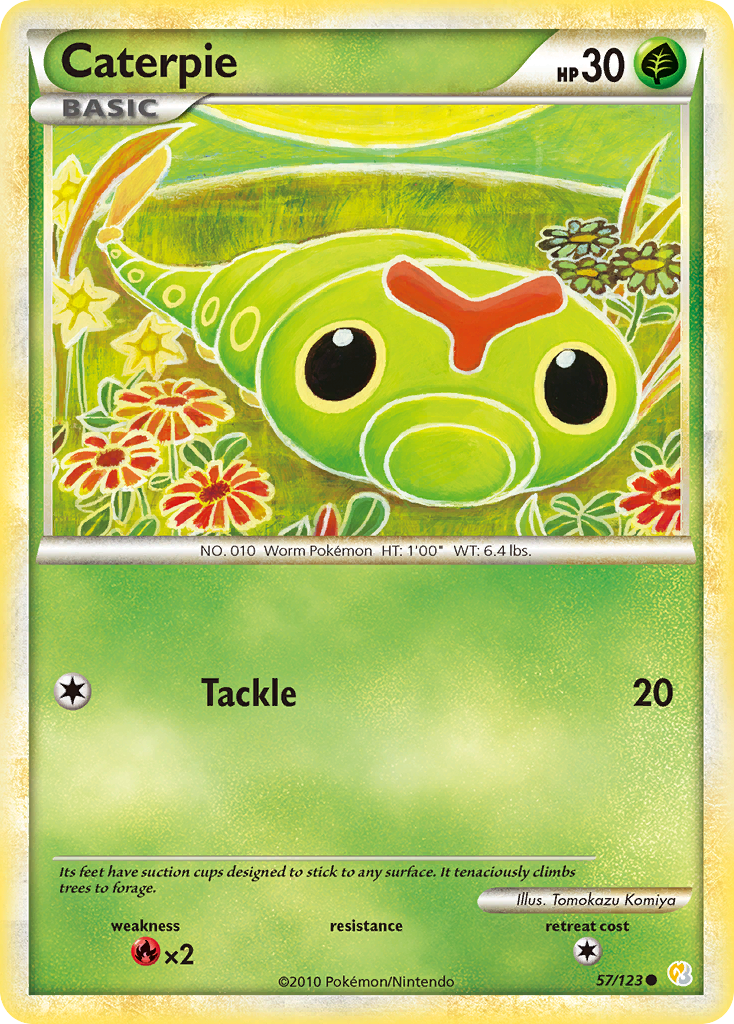 Caterpie - HeartGold SoulSilver 57 - Lightly Played