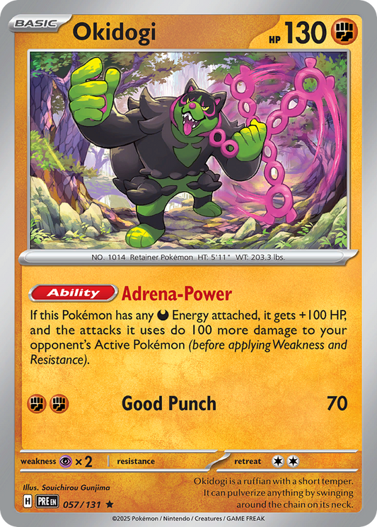 Okidogi (Poke Ball Pattern) - Prismatic Evolutions 057/131  (Foil) - Near Mint