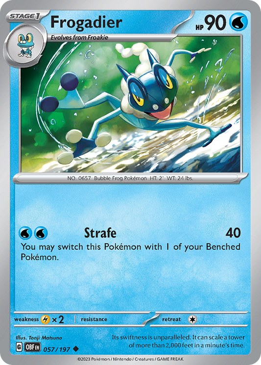 Frogadier - Obsidian Flames 057/197 (Foil) - Near Mint