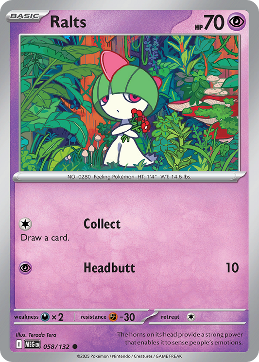 Ralts - Mega Evolution 058/132 - Near Mint