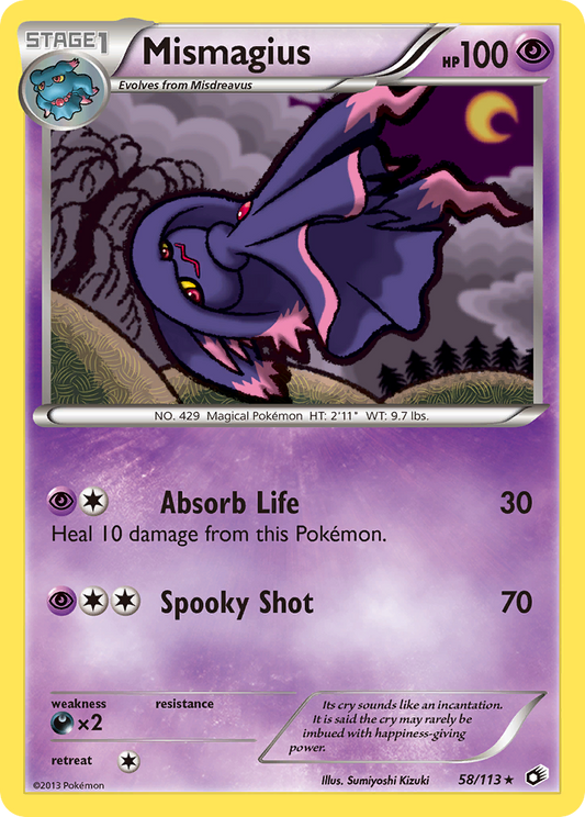 Mismagius - Legendary Treasures 58  - Near Mint