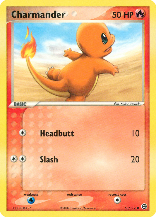 Charmander (58) - EX FireRed & LeafGreen 58 - Near Mint