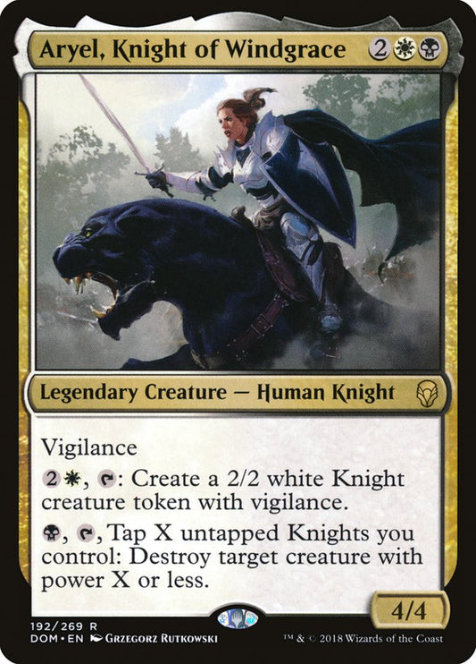 Aryel, Knight of Windgrace - DOM 192