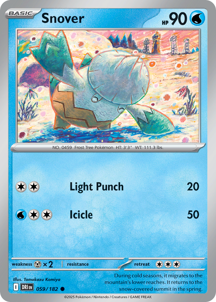 Snover - Destined Rivals 059/182 (Foil) - Near Mint