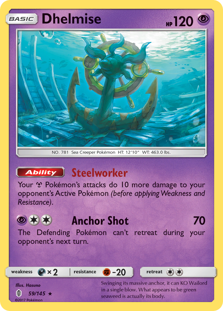 Dhelmise - Guardians Rising 59/145  (Foil) - Near Mint