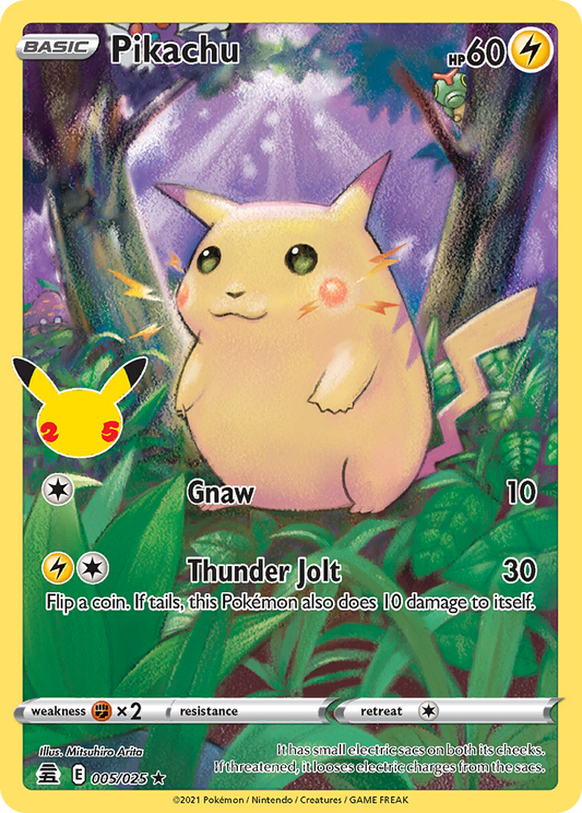 Pikachu - Celebrations 005/025 (Foil) - Near Mint