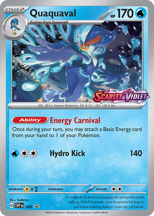 Quaquaval (Prerelease) - Scarlet & Violet Promo 5  (Foil) - Near Mint - Ungraded