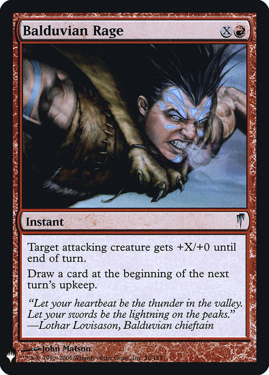 Balduvian Rage - The List CSP-76 (Foil)