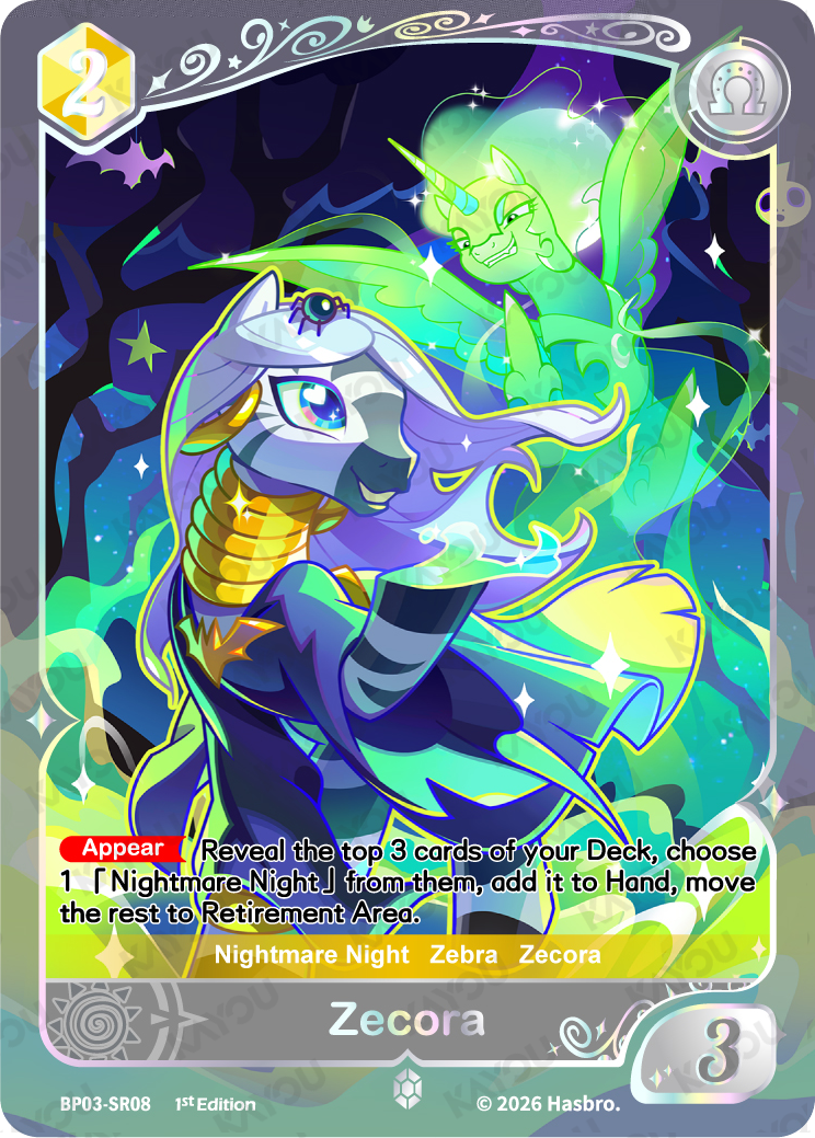 Zecora BP03-SR08 Nightmare Night trading card
