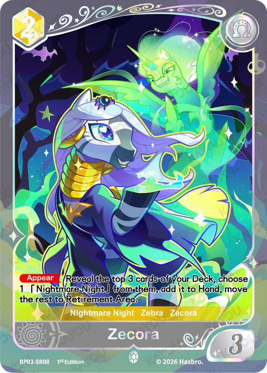 Zecora BP03-SR08 Nightmare Night trading card