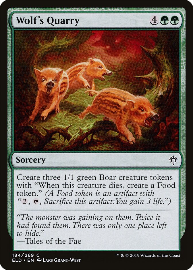 Wolf's Quarry - Throne of Eldraine 184 (Foil)