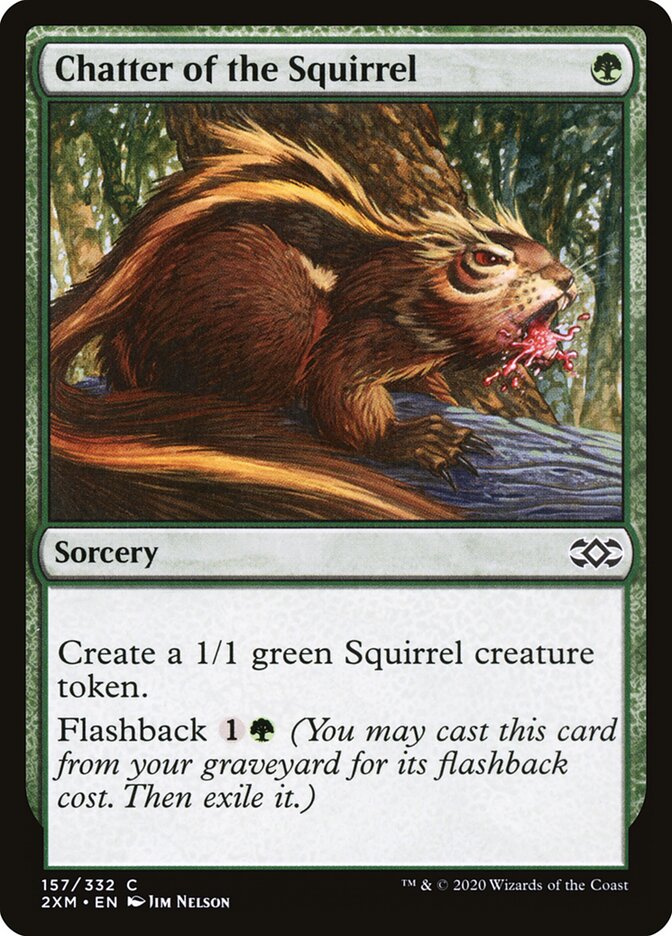 Chatter of the Squirrel - Double Masters 157 (Foil)