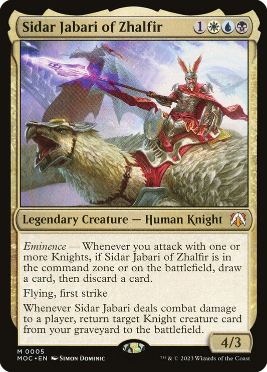Sidar Jabari of Zhalfir - MOC 5  (Foil)