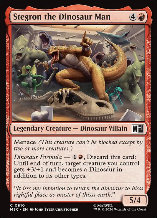 Stegron the Dinosaur Man - Marvel Super Heroes Commander 810 (Foil)