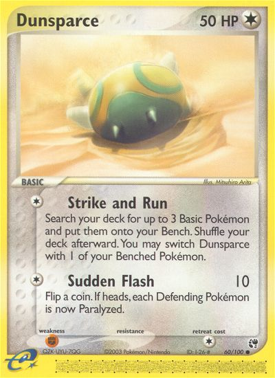 Dunsparce - EX Sandstorm 60 - Near Mint