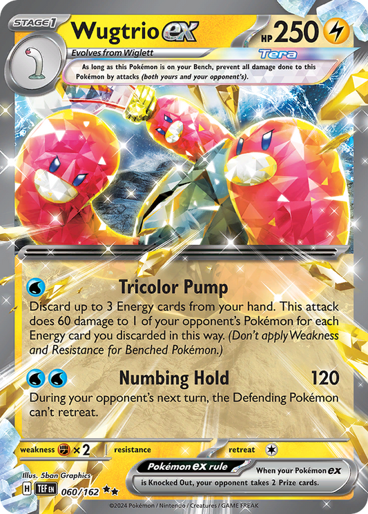 Wugtrio ex - Temporal Forces 060/162 (Foil) - Near Mint