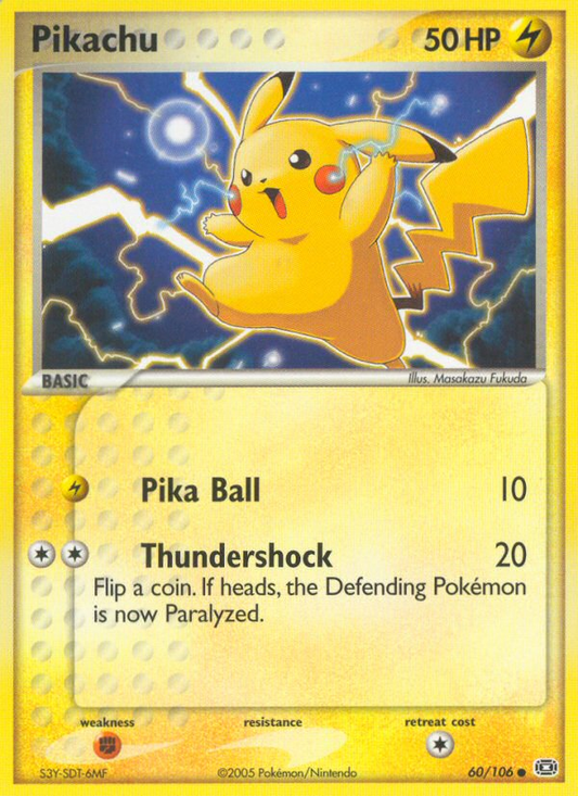 Pikachu - EX Emerald 60 - Moderately Played