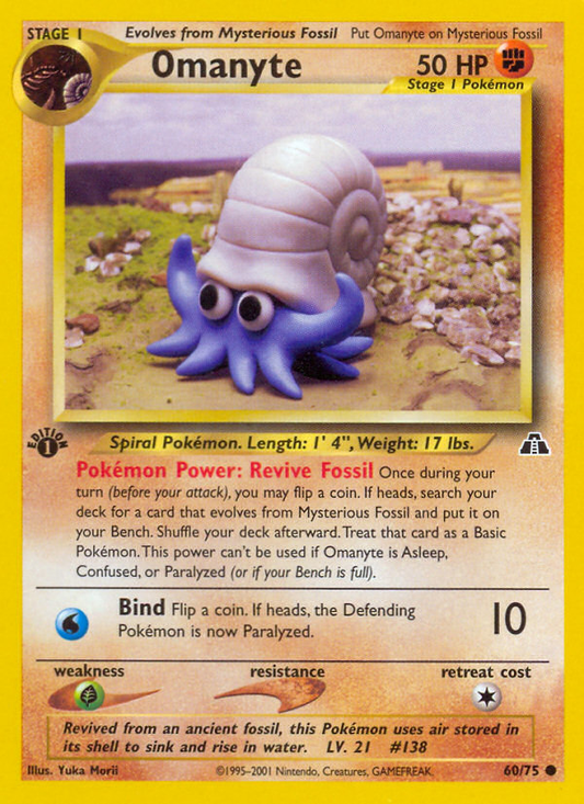 Omanyte - Neo Discovery 60 - Damaged