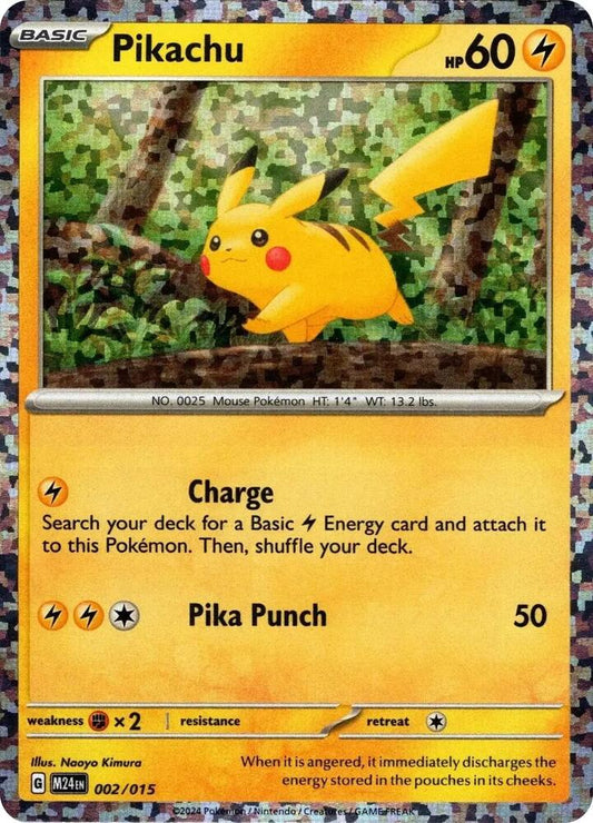 Pikachu - McDonald's Promos 2024 002/015  (Foil) - Near Mint