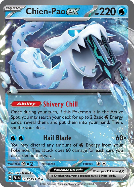 Chien-Pao ex - Paldea Evolved 061/193  (Foil) - Near Mint - Ungraded