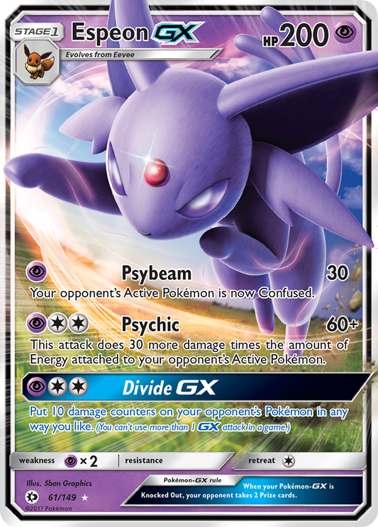 Espeon GX - Sun & Moon 61  (Foil) - Lightly Played