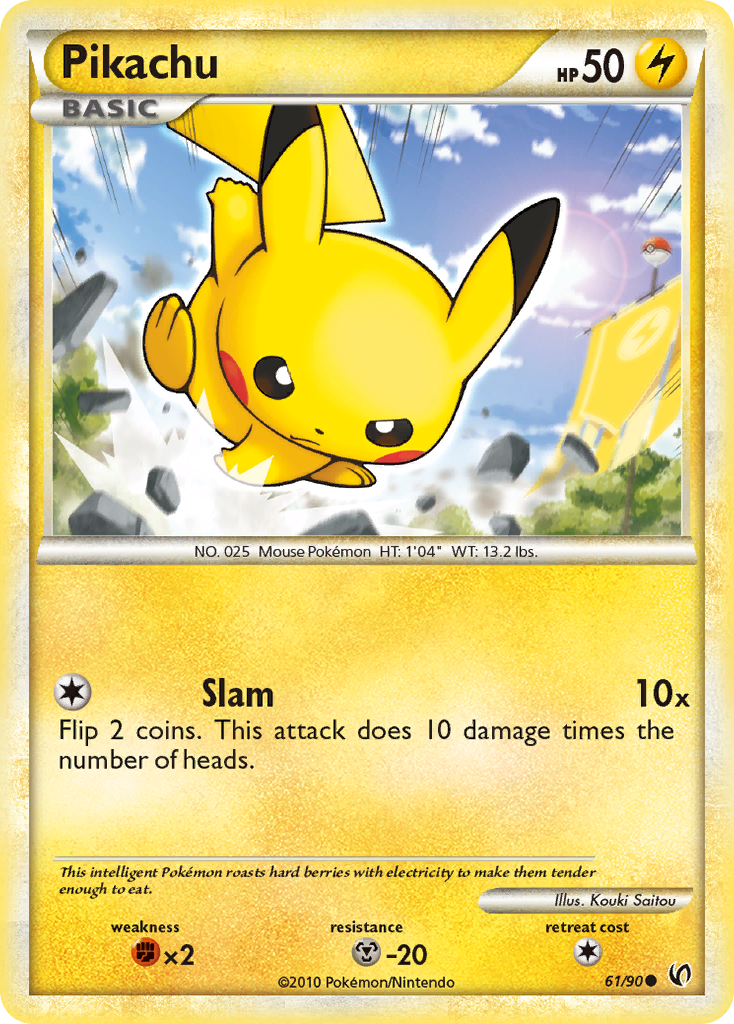 Pikachu - Undaunted 61/90 - Near Mint