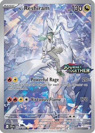 N's Reshiram (Journey Together Stamped) - Scarlet & Violet Promo 167/159 (Foil) - Near Mint