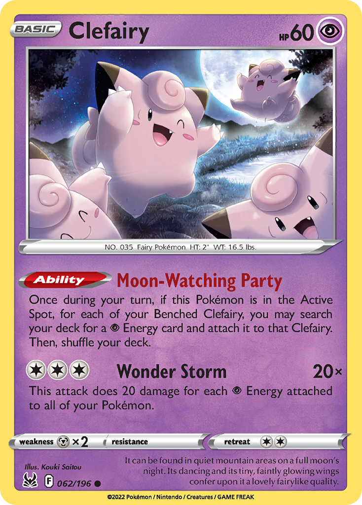 Clefairy - Lost Origin 062/196 - Near Mint
