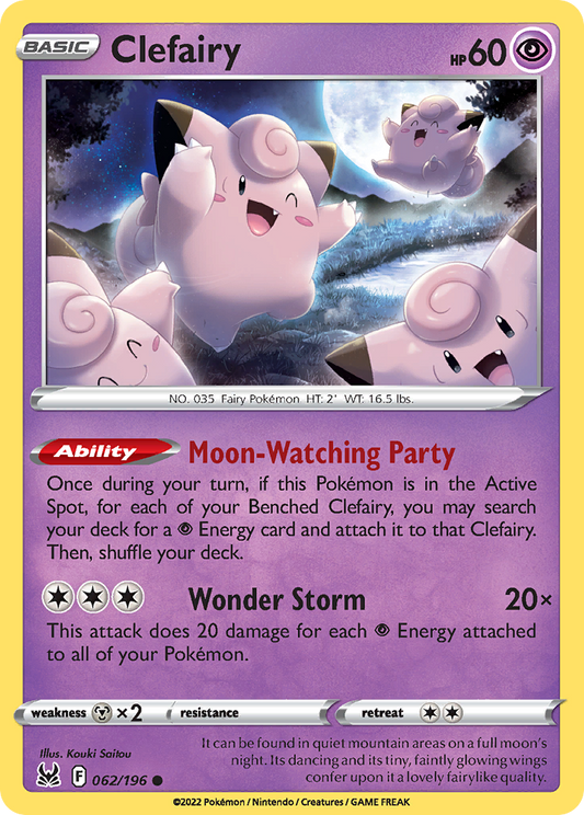 Clefairy - Lost Origin 062/196 - Near Mint