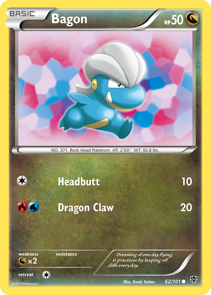 Bagon - Plasma Blast 62 (Foil) - Lightly Played