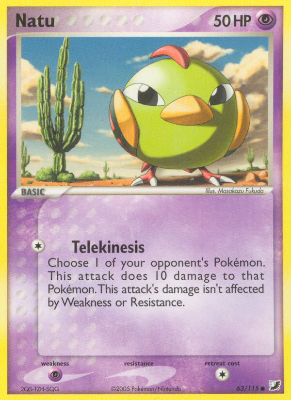 Natu - EX Unseen Forces 63/115 - Near Mint