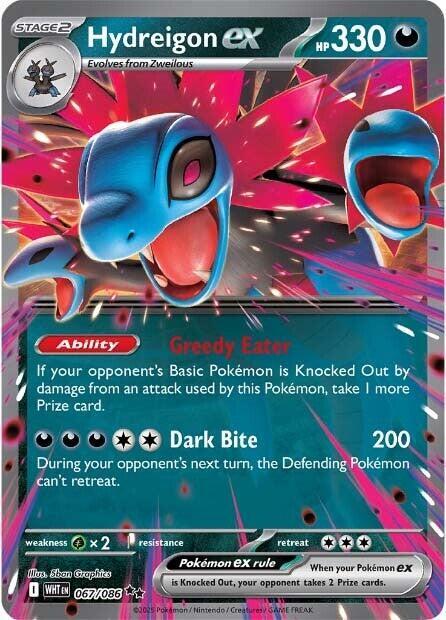 Hydreigon ex - White Flare 067/086 (Foil) - Near Mint