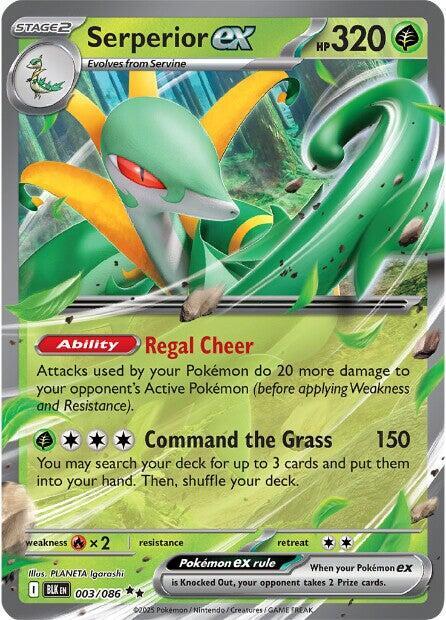 Serperior ex - Black Bolt 003/086 (Foil) - Near Mint