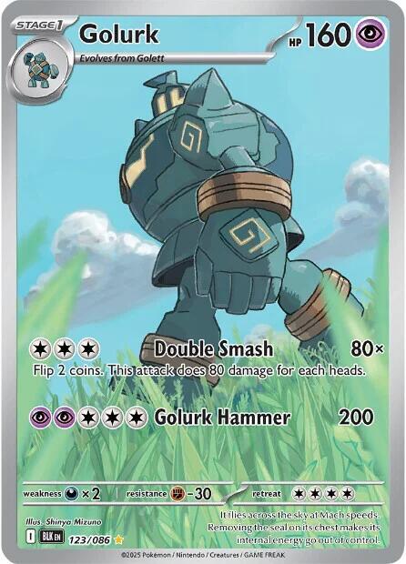 Golurk - Black Bolt 123/086 (Foil) - Near Mint