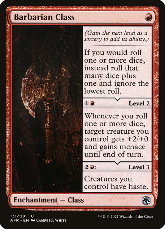 Barbarian Class - AFR 131