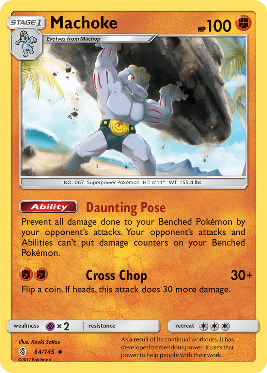 Machoke - Guardians Rising 64/145  - Near Mint