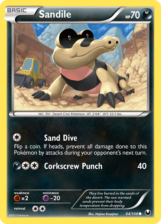 Sandile - Dark Explorers 64  - Near Mint