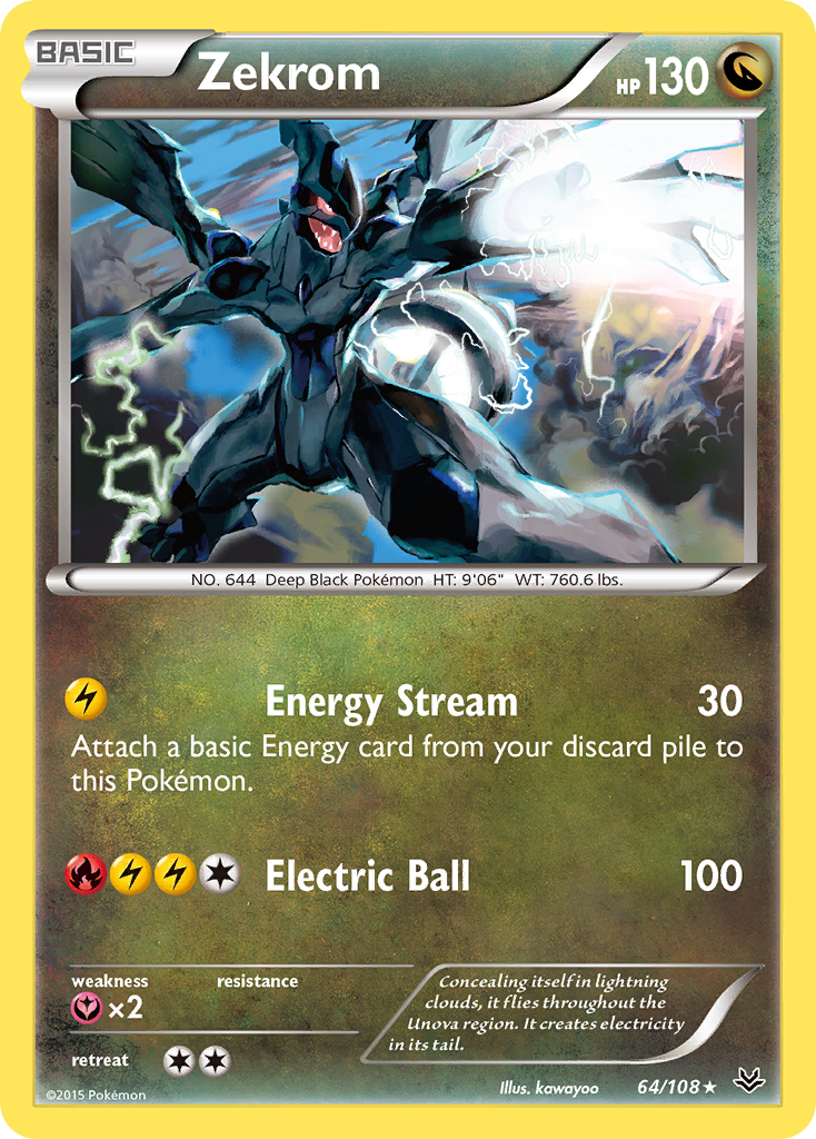 Zekrom - Roaring Skies 64 (Foil) - Near Mint