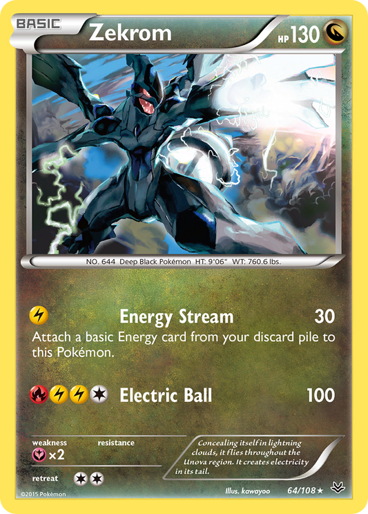 Zekrom - Roaring Skies 64 (Foil) - Near Mint