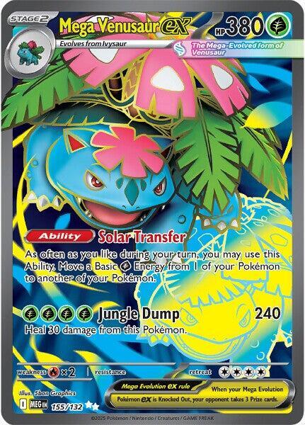 Mega Venusaur ex - Mega Evolution 155/132 (Foil) - Lightly Played